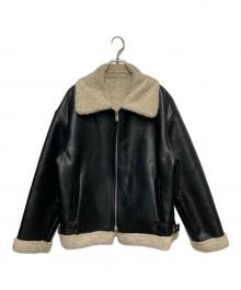 Fano Studios（ファノ ストゥディオズ）の古着「フェイクレザージャケット」｜ブラック