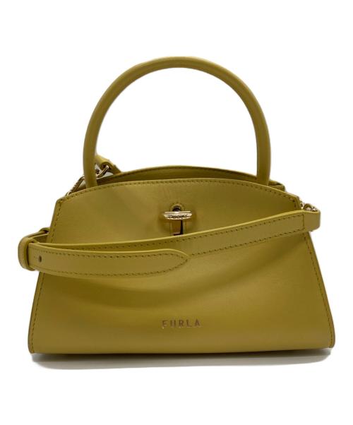 FURLA（フルラ）FURLA (フルラ) GENESI MINI TOTE/ハンドバッグ イエローの古着・服飾アイテム