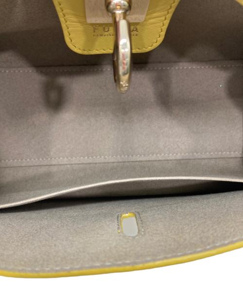 FURLA（フルラ）FURLA (フルラ) GENESI MINI TOTE/ハンドバッグ イエローの古着・服飾アイテム