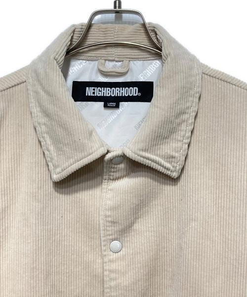 NEIGHBORHOOD（ネイバーフッド）NEIGHBORHOOD (ネイバーフッド) WINDBREAKER JK コーデュロイ コーチ ジャケット ベージュ サイズ:Lの古着・服飾アイテム