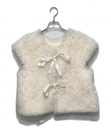 HYEON（ヘヨン）の古着「ファージレ/ベスト」｜アイボリー