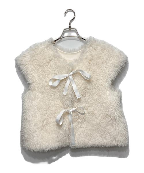 HYEON（ヘヨン）HYEON (ヘヨン) ファージレ/ベスト アイボリー サイズ:Fの古着・服飾アイテム