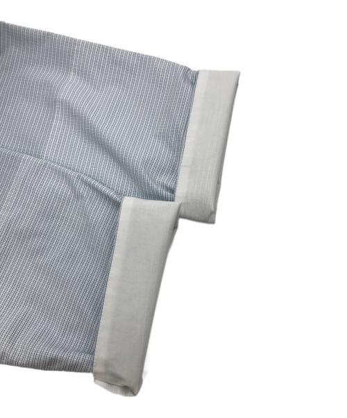 YORI（ヨリ）YORI (ヨリ) セーラーリボンチェックシャツ ブルー サイズ:36の古着・服飾アイテム