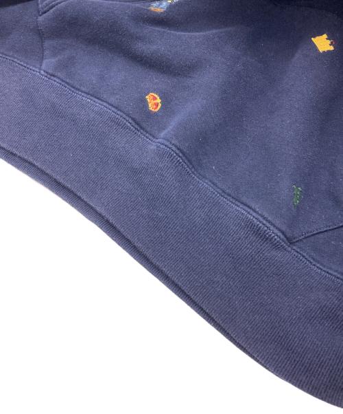 POLO RALPH LAUREN（ポロ・ラルフローレン）POLO RALPH LAUREN (ポロ・ラルフローレン) ポロベア刺繍入りパーカー ネイビー サイズ:Lの古着・服飾アイテム