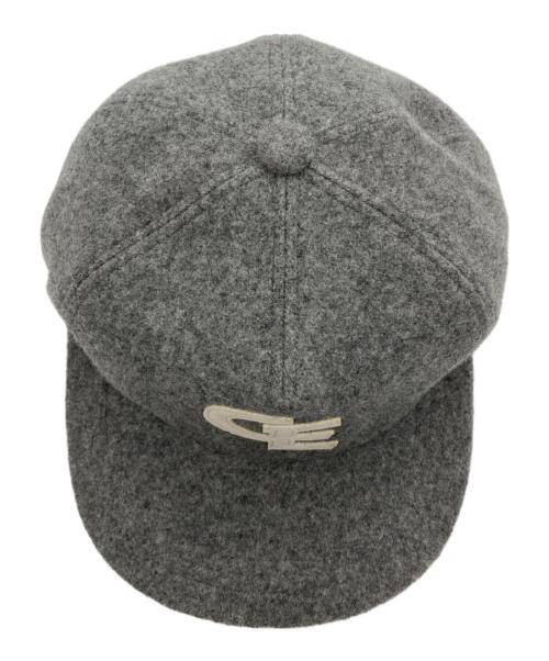GOODENOUGH（）GOODENOUGH (グッドイナフ) FELT WAPPEN B.B CAP/フェルトワッペンキャップ グレーの古着・服飾アイテム