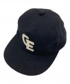 GOODENOUGHグッドイナフ）の古着「FELT WAPPEN B.B CAP/フェルトワッペンキャップ」｜ブラック