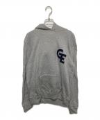 GOODENOUGHグッドイナフ）の古着「フェルトワッペンプルオーバーパーカー」｜グレー