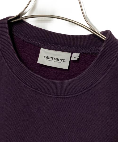 CarHartt（カーハート）CarHartt (カーハート) 裏起毛スウェット パープル サイズ:Mの古着・服飾アイテム
