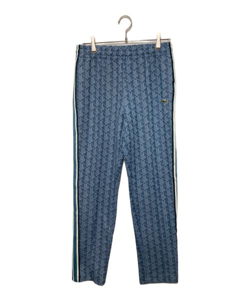 LACOSTE（ラコステ）LACOSTE (ラコステ) サイドテーピングモノグラムジャカードトラックパンツ ブルー サイズ:3 未使用品の古着・服飾アイテム