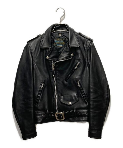 Schott（ショット）Schott (ショット) ダブルレザージャケット/ONE STAR JACKET ブラック サイズ:32の古着・服飾アイテム