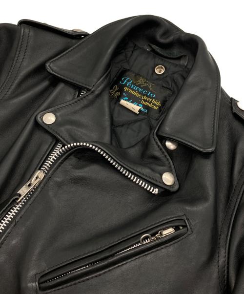 Schott（ショット）Schott (ショット) ダブルレザージャケット/ONE STAR JACKET ブラック サイズ:32の古着・服飾アイテム