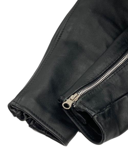 Schott（ショット）Schott (ショット) ダブルレザージャケット/ONE STAR JACKET ブラック サイズ:32の古着・服飾アイテム