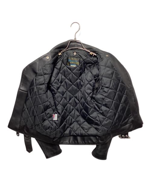 Schott（ショット）Schott (ショット) ダブルレザージャケット/ONE STAR JACKET ブラック サイズ:32の古着・服飾アイテム