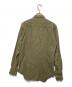 BROWN by 2-tacs (ブラウンバイツータックス) コットンリネンフリルシャツ カーキ サイズ:Ｍ：4000円