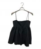 Whim Gazetteウィムガゼット）の古着「ジャガードキャミブラウス」｜ブラック