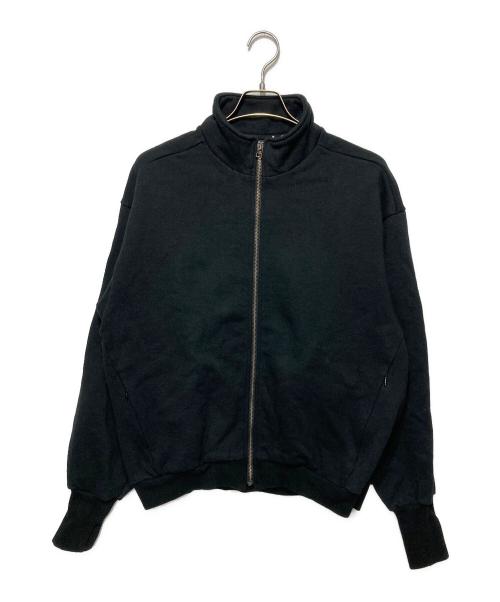 PWA（プア）PWA (プア) カーリースウェットジップアップトップス ブラック サイズ:Ｍの古着・服飾アイテム