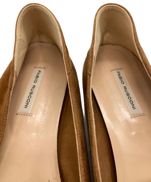 FABIO RUSCONI（ファビオルスコーニ）FABIO RUSCONI (ファビオルスコーニ) スウェードビットパンプス ブラウン サイズ:39の古着・服飾アイテム