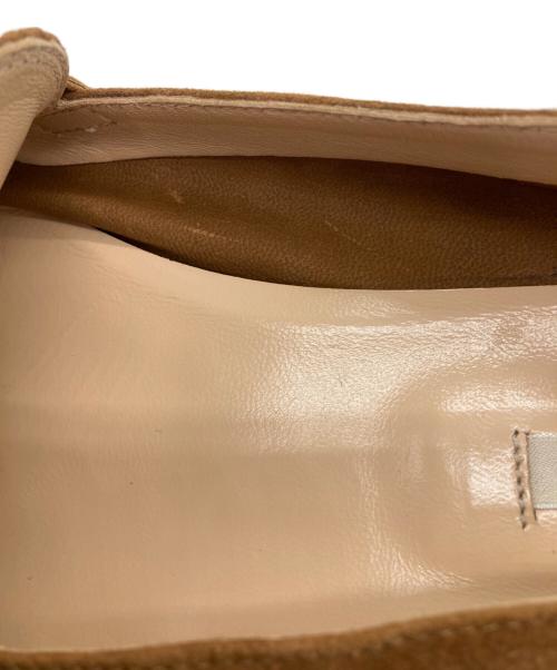 FABIO RUSCONI（ファビオルスコーニ）FABIO RUSCONI (ファビオルスコーニ) スウェードビットパンプス ブラウン サイズ:39の古着・服飾アイテム