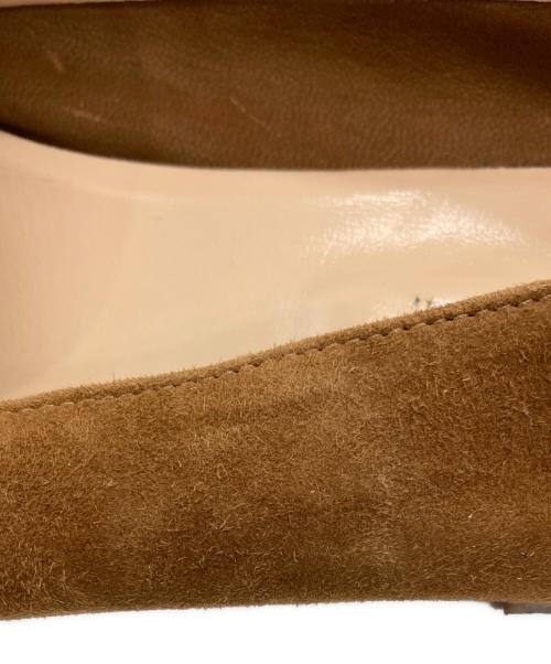 FABIO RUSCONI（ファビオルスコーニ）FABIO RUSCONI (ファビオルスコーニ) スウェードビットパンプス ブラウン サイズ:39の古着・服飾アイテム