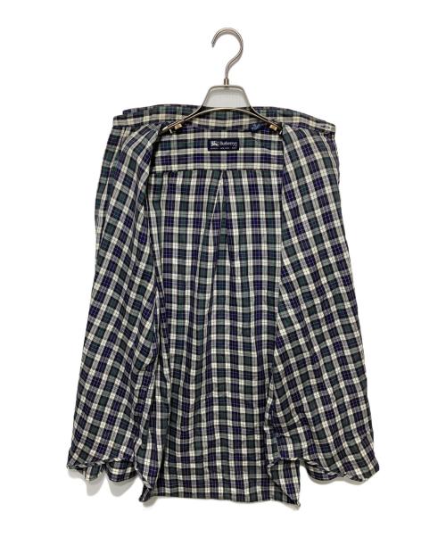 Burberry's（バーバリー）Burberry's (バーバリーズ) チェックシャツ ネイビー サイズ:Mの古着・服飾アイテム