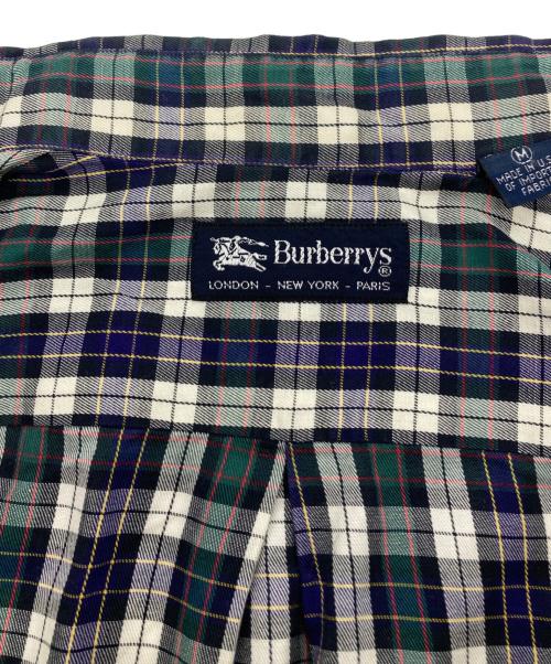 Burberry's（バーバリー）Burberry's (バーバリーズ) チェックシャツ ネイビー サイズ:Mの古着・服飾アイテム
