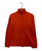 POLO RALPH LAURENポロ・ラルフローレン）の古着「ポニー刺繍ハーフジップスウェット」｜オレンジ