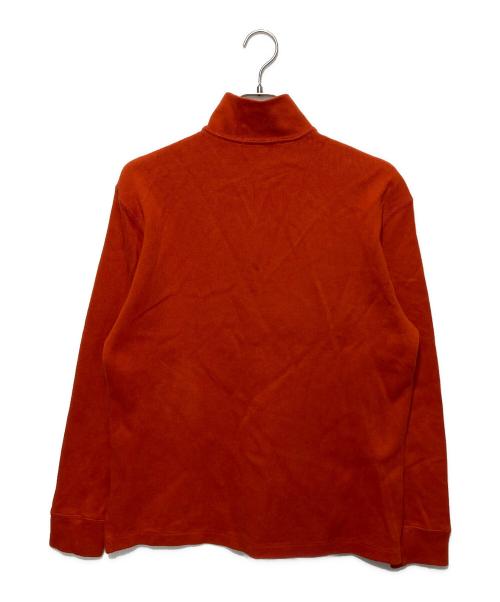 POLO RALPH LAUREN（ポロ・ラルフローレン）POLO RALPH LAUREN (ポロ・ラルフローレン) ポニー刺繍ハーフジップスウェット オレンジ サイズ:Lの古着・服飾アイテム
