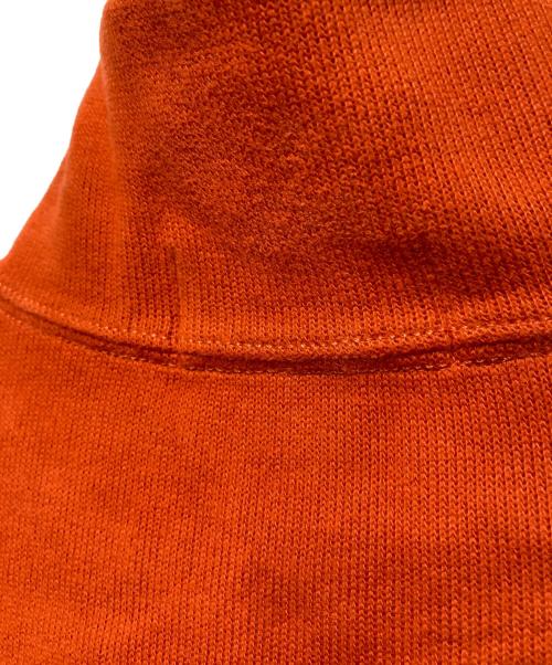 POLO RALPH LAUREN（ポロ・ラルフローレン）POLO RALPH LAUREN (ポロ・ラルフローレン) ポニー刺繍ハーフジップスウェット オレンジ サイズ:Lの古着・服飾アイテム