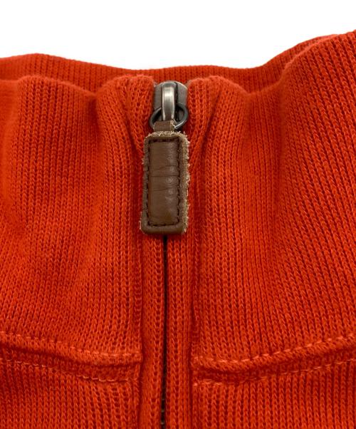 POLO RALPH LAUREN（ポロ・ラルフローレン）POLO RALPH LAUREN (ポロ・ラルフローレン) ポニー刺繍ハーフジップスウェット オレンジ サイズ:Lの古着・服飾アイテム