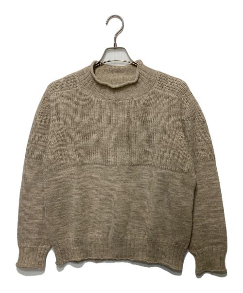 MARGARET HOWELL（マーガレットハウエル）MARGARET HOWELL (マーガレットハウエル) HEAVY SPUN WOOL（ヘビー スピン ウール）/ハイネックニット ベージュ サイズ:Mの古着・服飾アイテム