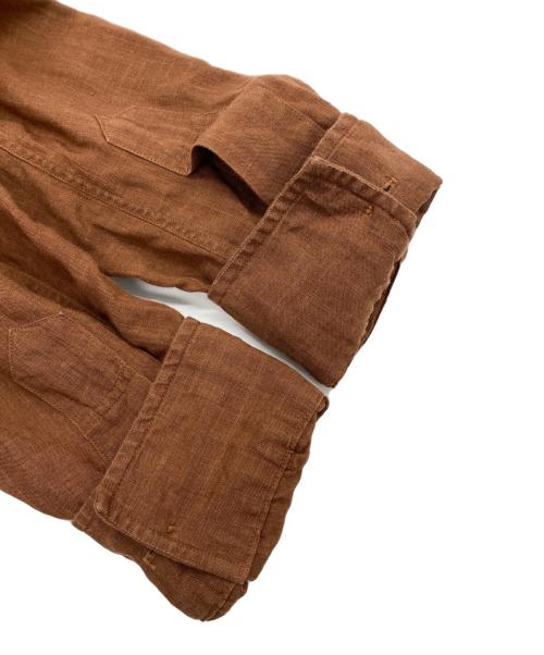 MARGARET HOWELL（マーガレットハウエル）MARGARET HOWELL (マーガレットハウエル) リネンシャツ ブラウン サイズ:Sの古着・服飾アイテム