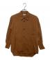 MARGARET HOWELL（マーガレットハウエル）の古着「リネンシャツ」｜ブラウン