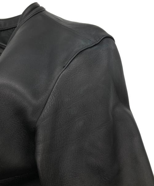 LIDnM（リドム）LIDnM (リドム) ラムレザーシングルライダースジャケット ブラック サイズ:Ｍの古着・服飾アイテム