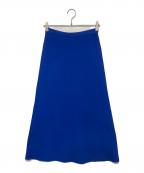 FRAMeWORKフレームワーク）の古着「ウォッシャブルスムースフレアスカート」｜ブルー