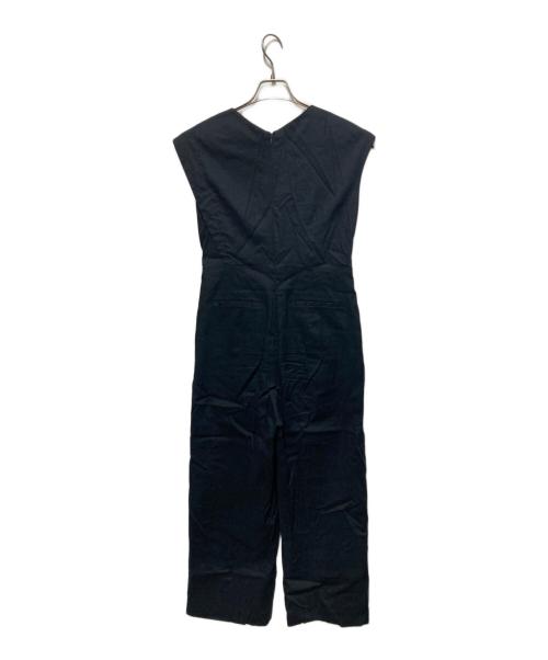 TOMORROW LAND collection（トゥモローランドコレクション）TOMORROW LAND collection (トゥモローランドコレクション) シルキーストレッチ アシンメトリーオールインワン ネイビー サイズ:36の古着・服飾アイテム