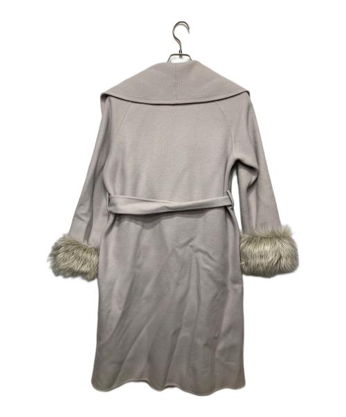 GRACE CONTINENTAL（（グレースコンチネンタル）GRACE CONTINENTAL (（グレースコンチネンタル) ショールカラーリバーコート アイボリー サイズ:34の古着・服飾アイテム