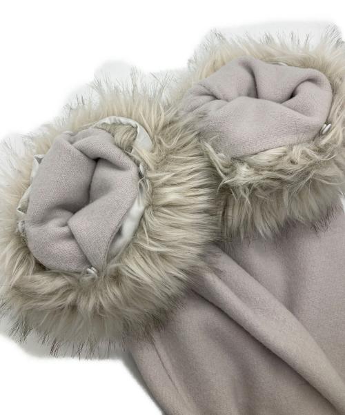 GRACE CONTINENTAL（（グレースコンチネンタル）GRACE CONTINENTAL (（グレースコンチネンタル) ショールカラーリバーコート アイボリー サイズ:34の古着・服飾アイテム