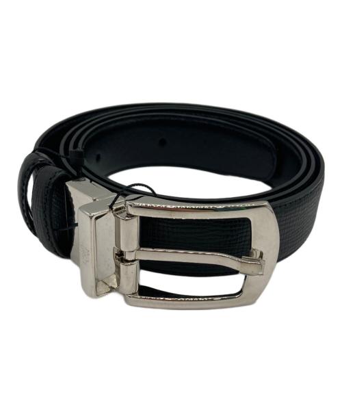 dunhill（ダンヒル）dunhill (ダンヒル) レザーベルト ブラックの古着・服飾アイテム