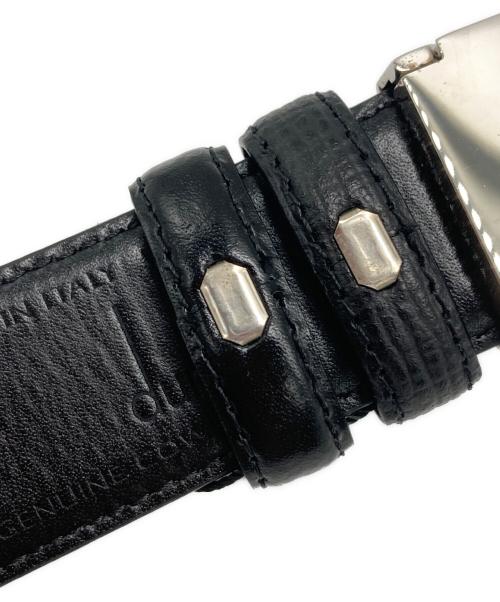 dunhill（ダンヒル）dunhill (ダンヒル) レザーベルト ブラックの古着・服飾アイテム