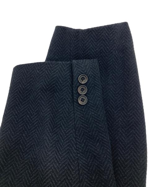 Burberry's（バーバリー）Burberry's (バーバリーズ) ヘリンボーンツイルウールテーラードジャケット ネイビー サイズ:MAの古着・服飾アイテム