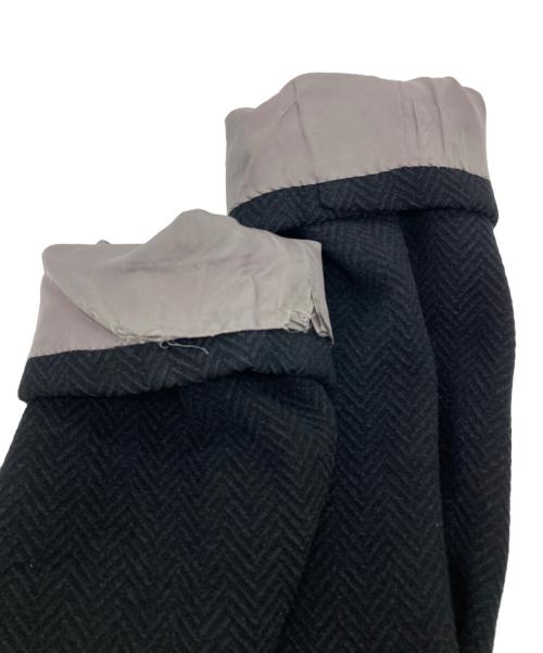 Burberry's（バーバリー）Burberry's (バーバリーズ) ヘリンボーンツイルウールテーラードジャケット ネイビー サイズ:MAの古着・服飾アイテム