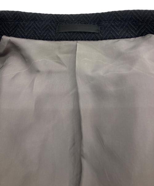 Burberry's（バーバリー）Burberry's (バーバリーズ) ヘリンボーンツイルウールテーラードジャケット ネイビー サイズ:MAの古着・服飾アイテム