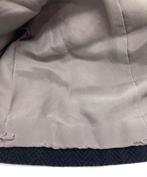 Burberry's（バーバリー）Burberry's (バーバリーズ) ヘリンボーンツイルウールテーラードジャケット ネイビー サイズ:MAの古着・服飾アイテム