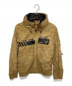 AVIREXアヴィレックス）の古着「CWUフューチャーコマンド/フード付き ジャケット」｜ベージュ