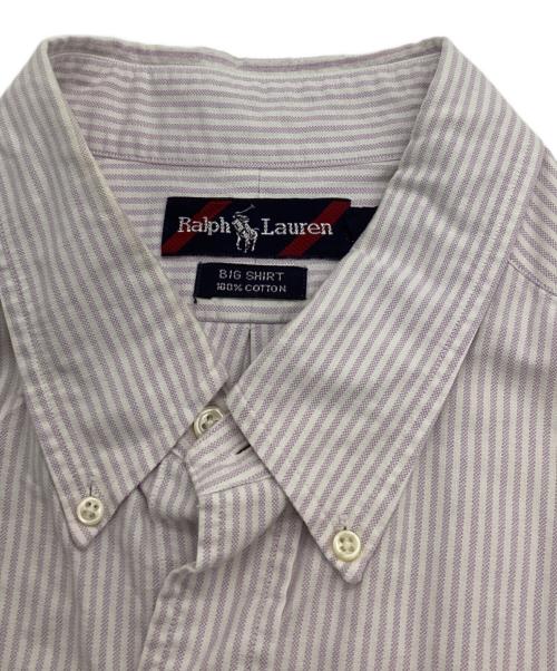 RALPH LAUREN（ラルフローレン）RALPH LAUREN (ラルフローレン) 半袖BDストライプシャツ ピンク サイズ:XXLの古着・服飾アイテム