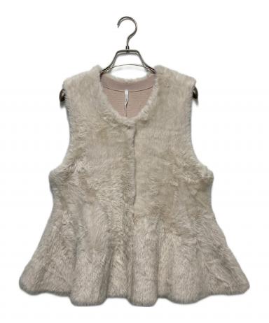 Dignite Collier フェザーヤーンペプラムジレ　ブラック セール】Dignite Collier フェザーヤーンペプラムジレ（ベスト