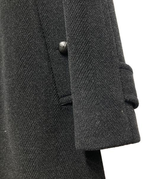 MONTGOMERY（モンゴメリー）MONTGOMERY (モンゴメリー) ラグランスリーブウールコート ブラック サイズ:UK40の古着・服飾アイテム