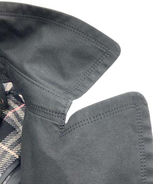 BURBERRY BLUE LABEL（バーバリー ブルー レーベル）BURBERRY BLUE LABEL (バーバリー ブルー レーベル) ノヴァチェックライナー付きトレンチコート ブラック サイズ:40の古着・服飾アイテム