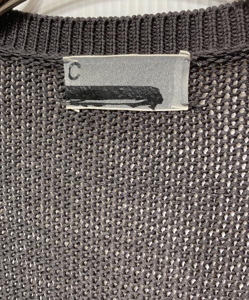 CHAOS（カオス）CHAOS (カオス) シルクコンリリーVネックプルオーバー ニット グレー サイズ:Fの古着・服飾アイテム