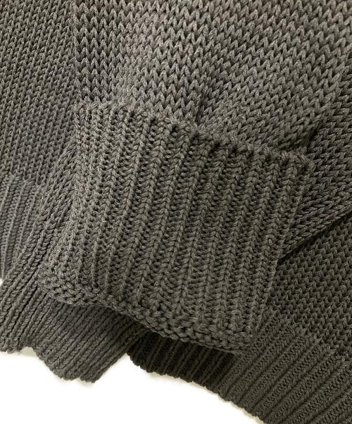 CHAOS（カオス）CHAOS (カオス) シルクコンリリーVネックプルオーバー ニット グレー サイズ:Fの古着・服飾アイテム